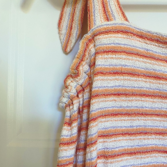 Madewell Texture & Thread Tie Sleeve top - Picture 3 of 4